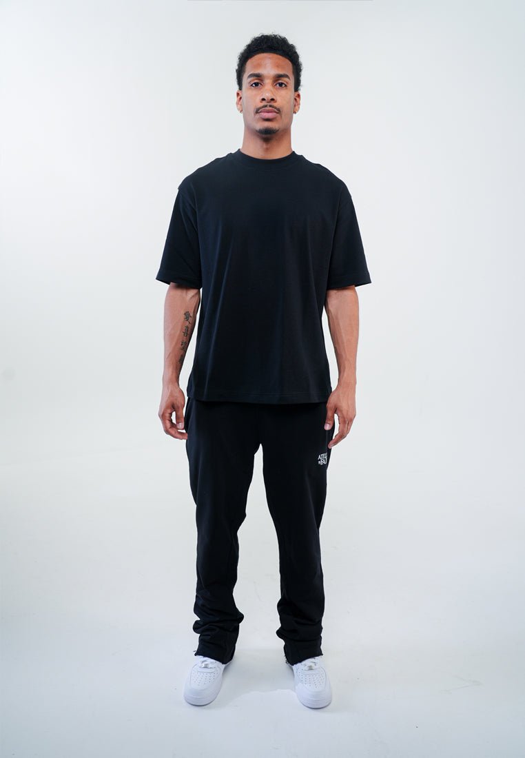 AOF FLARED JOGGER - ALLBLACK - ATELIER OF FAITH