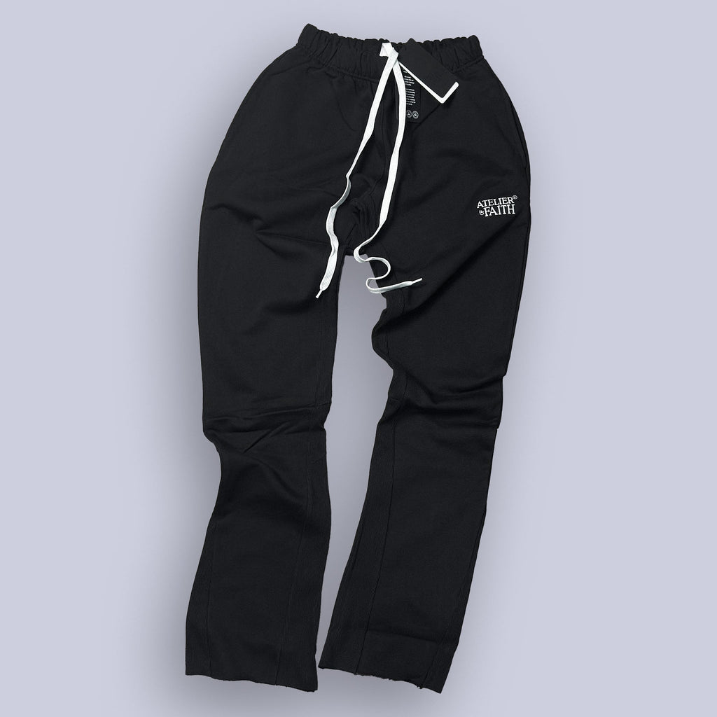 AOF FLARED PANTS - ALLBLACK - Atelier of Faith
