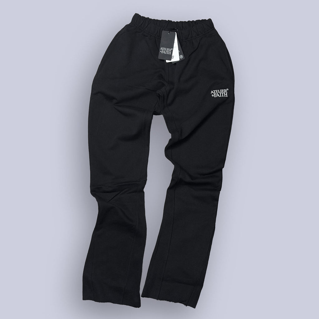 AOF FLARED PANTS - ALLBLACK - Atelier of Faith